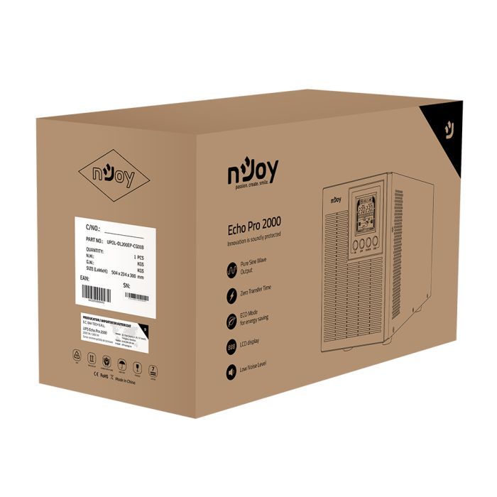 Источник бесперебойного питания nJoy Echo Pro 2000VA (UPOL-OL200EP-CG01B) изображение 5