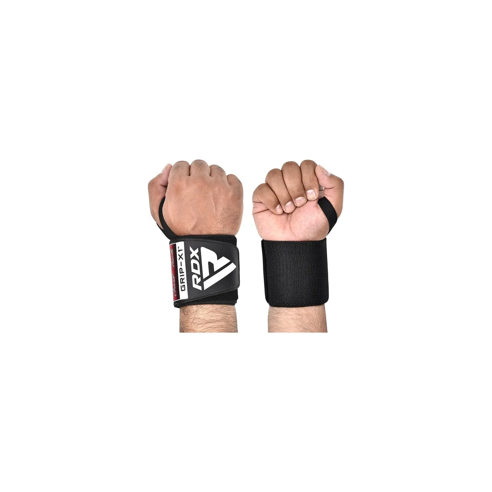 Бинт для спорта RDX для зап'ястя W3 Gym Wrist Wraps Full Black (WAH-W3FB) изображение 5