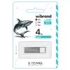 USB флеш накопитель Wibrand 4GB Shark Silver USB 2.0 (WI2.0/SH4U4S) изображение 2