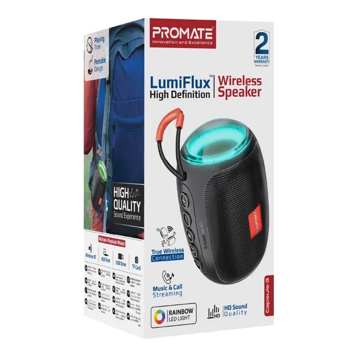 Акустична система Promate Capsule-3 Blue (capsule-3.blue) зображення 2