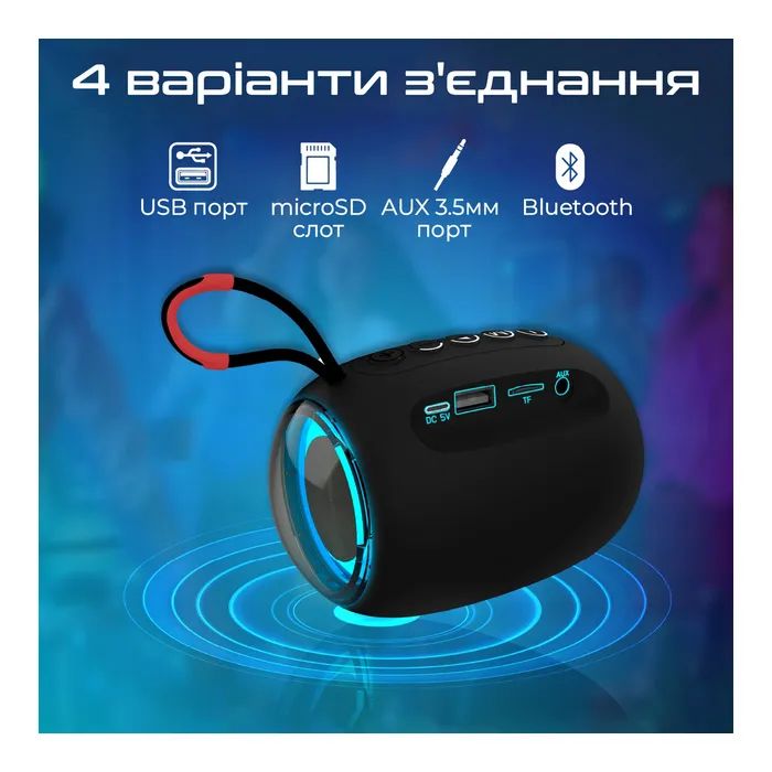 Акустична система Promate Capsule-3 Blue (capsule-3.blue) зображення 6