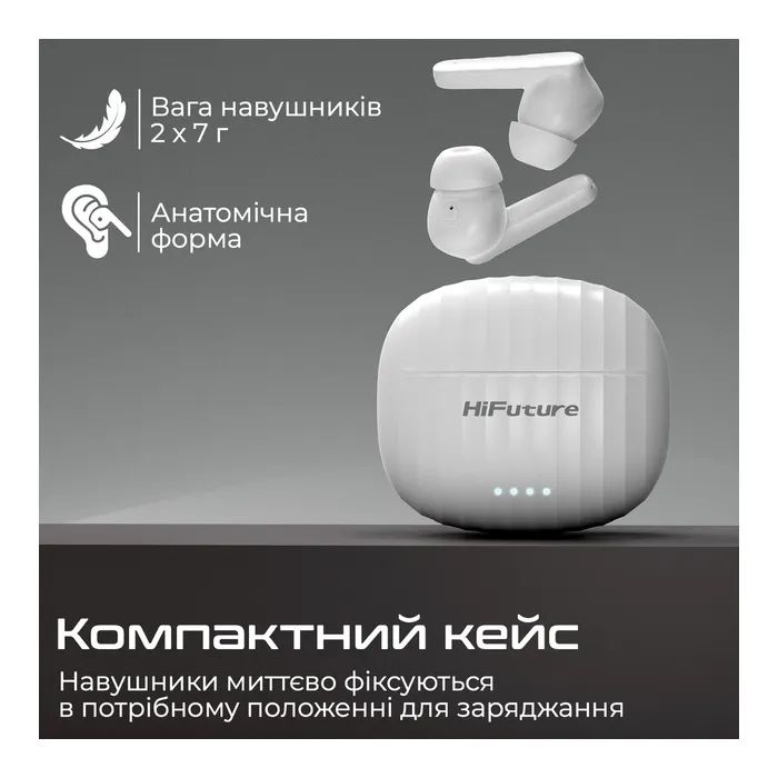Навушники HiFuture SonicBliss White (sonicbliss.white) зображення 6
