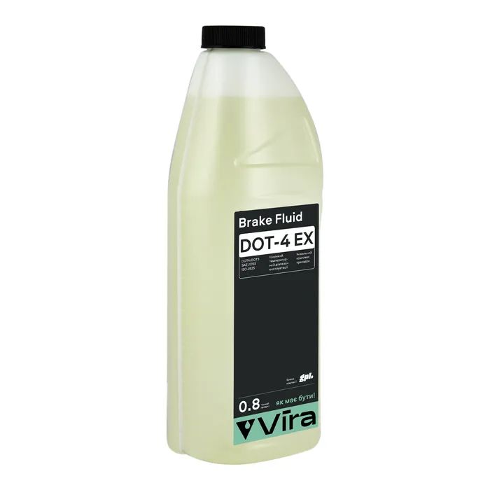 Тормозная жидкость VIRA Brake Fluid DOT-4 EX 0,8 л (VI1203) изображение 3