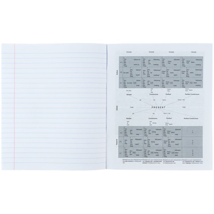 Тетрадь Kite предметный Sketch 48 листов, английский язык линия (K24-240-18) изображение 5