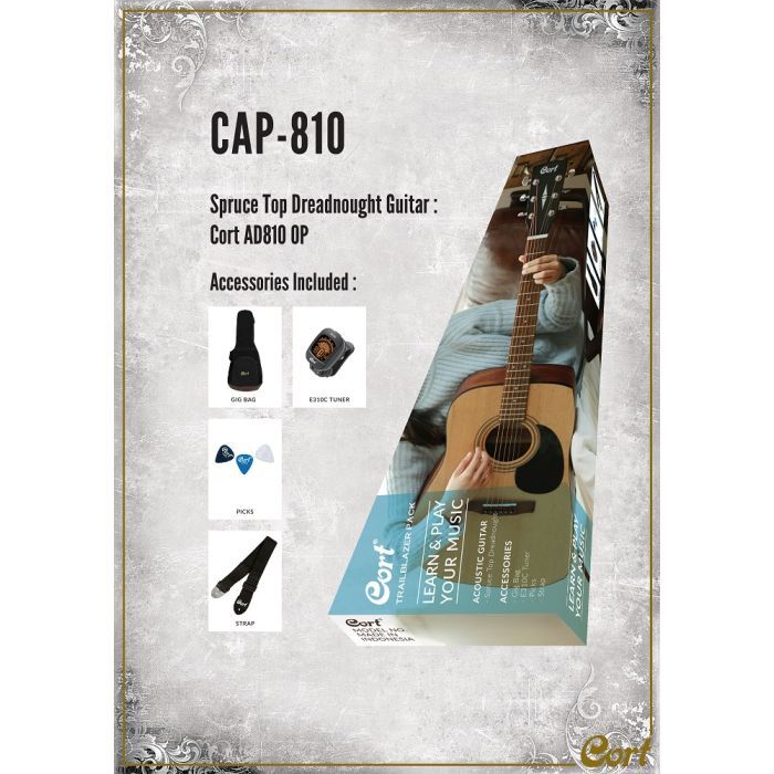 Гітара акустична Cort Trailblazer Pack Open Pore (CAP-810 OP) зображення 5