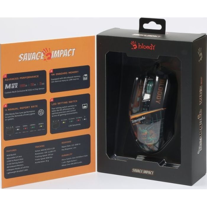 Мышка A4Tech W63 Max USB Renegade Midnight (4711422003710) изображение 12