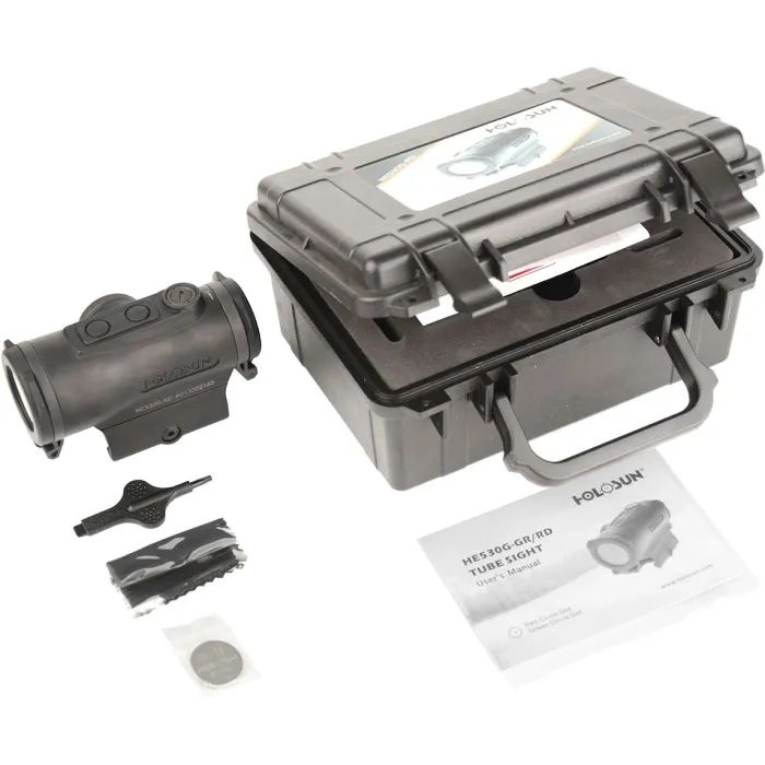 Коллиматорный прицел Holosun HE530G-RD точка 2 MOA + коло 65 МОА (Red) (HE530G-RD) изображение 5