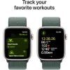 Смарт-годинник Apple Watch SE 2024 GPS 44mm Starlight Aluminium Case with Lake Green Sport Loop (MXEW3QH/A) зображення 6