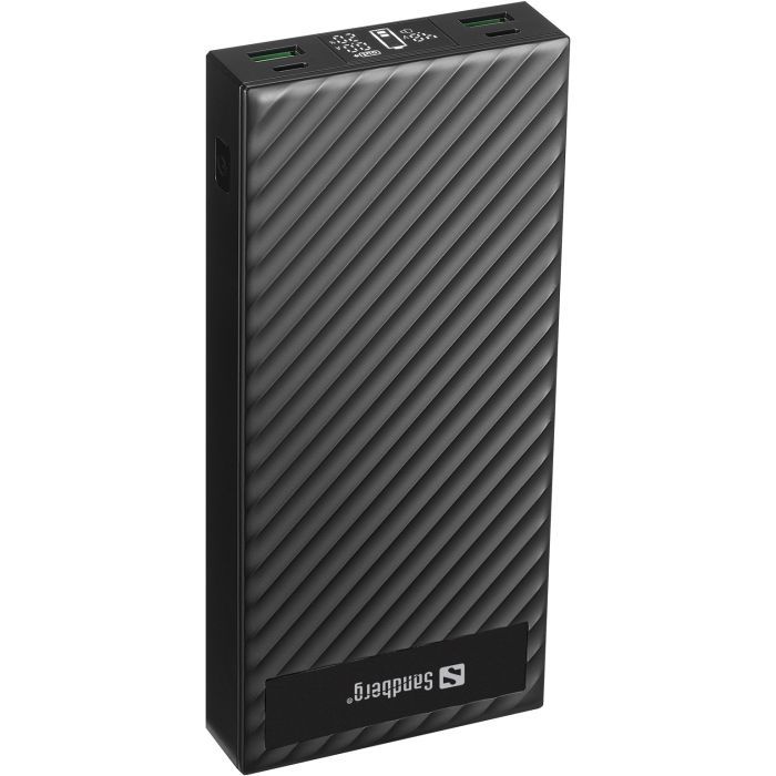 Батарея универсальная Sandberg 30000mAh, PD/100W, QC/3.0, UPS mode, +2*cable 100W (420-87) изображение 2