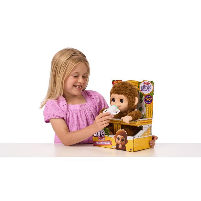 Интерактивная игрушка Moose Little Live Pets Маленькая обезьянка (26558) изображение 5
