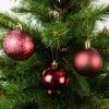 Елочная игрушка House Of Seasons Шарики Пластик 27 шт D8 см Бордовые (8720967923342) изображение 2