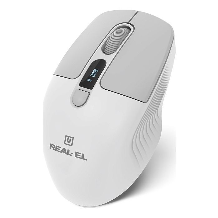 Мишка REAL-EL RM-480W Wireless/Bluetooth White (EL123200050) зображення 2