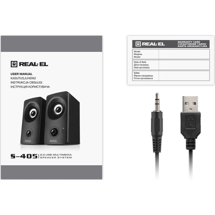 Акустична система REAL-EL S-405 USB Black (EL121100016) зображення 8