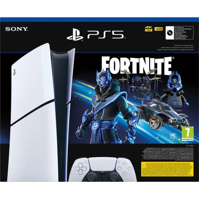 Игровая консоль Sony Playstation 5 Slim Digital Edition 1TB (Fortnite Cobalt Star Bundle) (1000045170) изображение 2