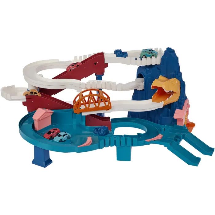 Игровой набор ZIPP Toys Dino автотрек-серпантин электрический, 6 машинок (5501A) изображение 2