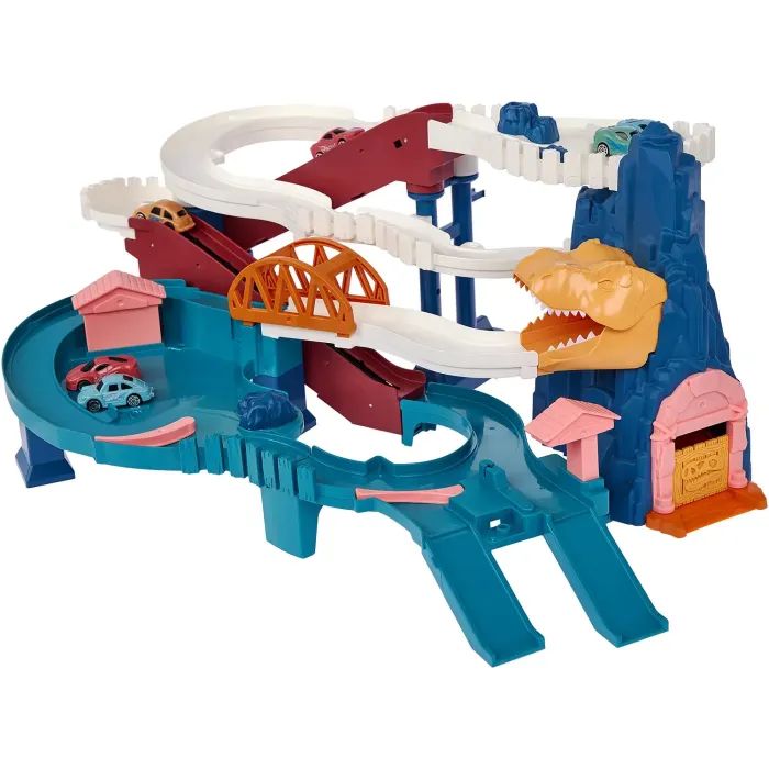 Игровой набор ZIPP Toys Dino автотрек-серпантин электрический, 6 машинок (5501A) изображение 3