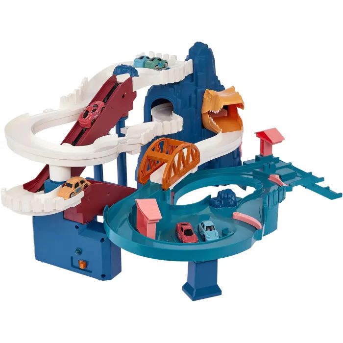Игровой набор ZIPP Toys Dino автотрек-серпантин электрический, 6 машинок (5501A) изображение 4