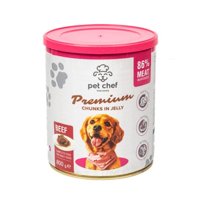 Вологий корм для собак Pet Chef З яловичиною 800 г (4820255193632) зображення 5