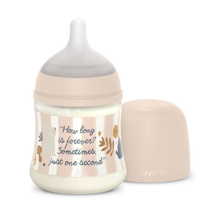 Бутылочка для кормления Suavinex Wonderland 150 мл, физиологическая, медленный поток, розовая (308744)