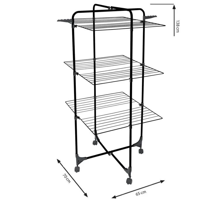 Сушилка для белья Casa Si Athletic 3 Black Напольная (CS92185E04E) (DAS302406) изображение 2