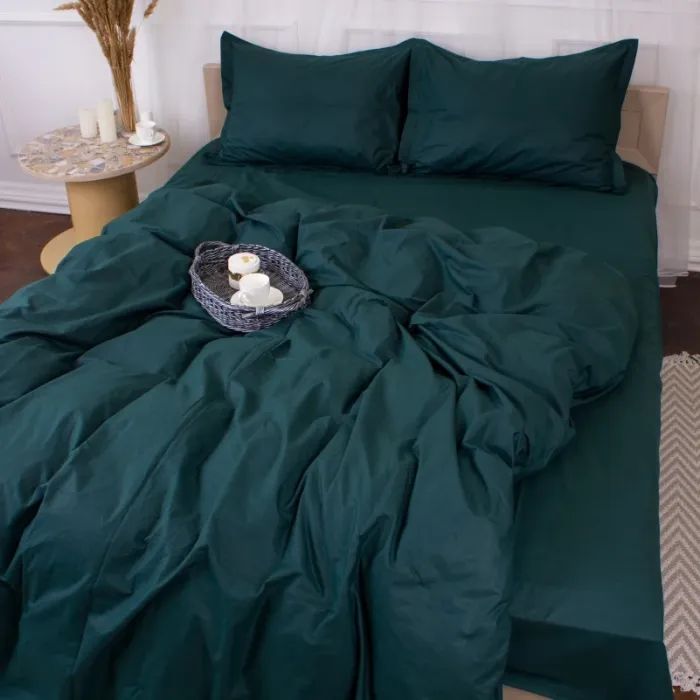 Постільна білизна MirSon Poplin Line 091 Emerald 110x140 (2200006277408)