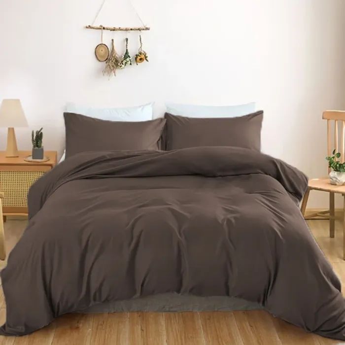 Постільна білизна MirSon Light brown Варена бавовна 200х220 (2200007885282)