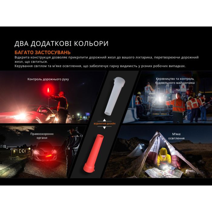 Диффузионный фильтр Fenix AOT-04 силіконовий білий для ліхтарів серії PD, TK, WF, HT (AOT-04W) изображение 8