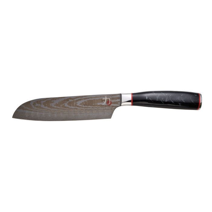 Кухонный нож MasterPro Tetsu, сантоку, 17.5 см, коричневий (BGMP-4128-BR)
