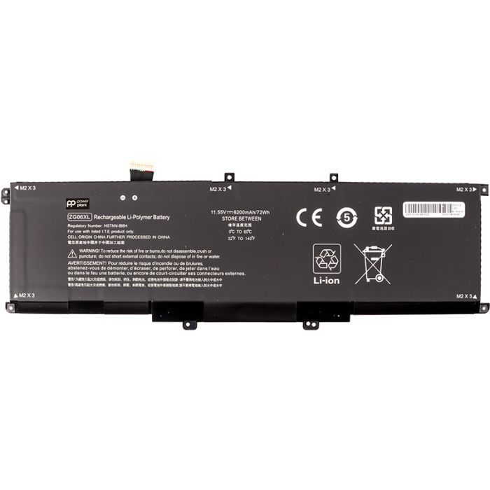 Аккумулятор для ноутбука HP ZBook Studio X360 G5 (ZG06) 11.55V 6200mAh PowerPlant (NB462353)