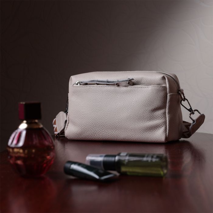 Сумка Vintage Женская кожаная Белая (22653) изображение 11