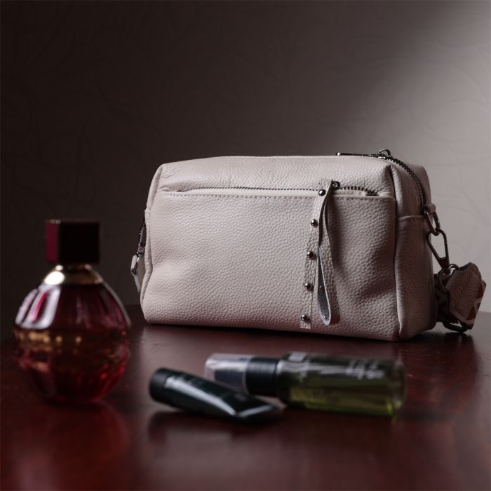 Сумка Vintage Женская кожаная Белая (22653) изображение 12