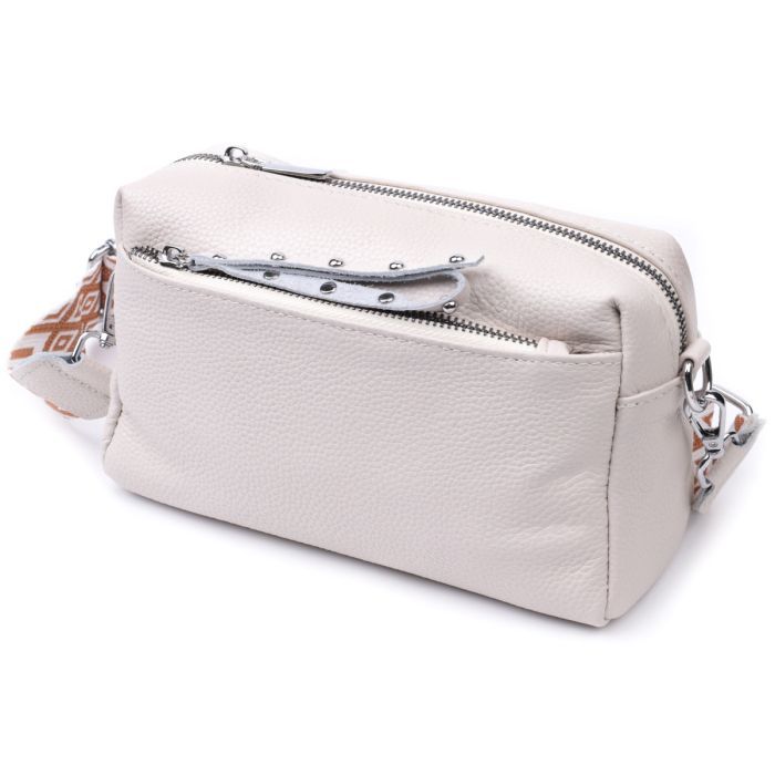 Сумка Vintage Женская кожаная Белая (22653) изображение 2