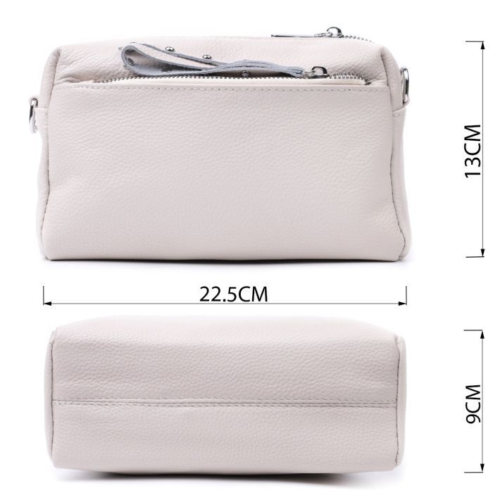 Сумка Vintage Женская кожаная Белая (22653) изображение 3