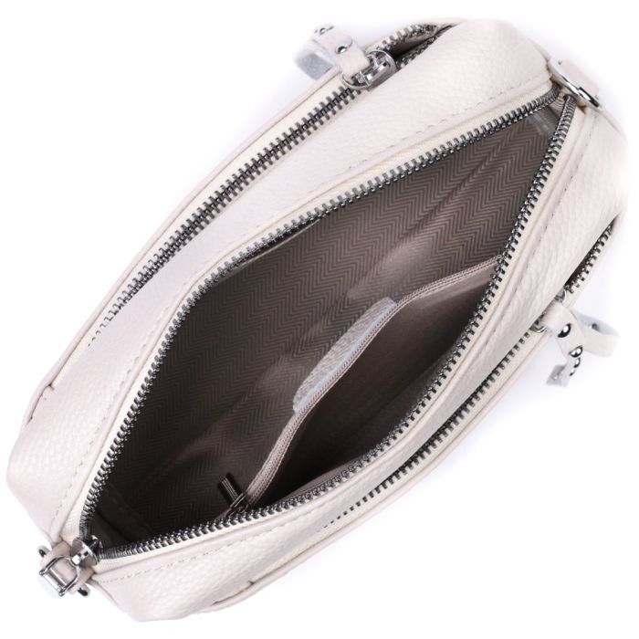 Сумка Vintage Женская кожаная Белая (22653) изображение 9