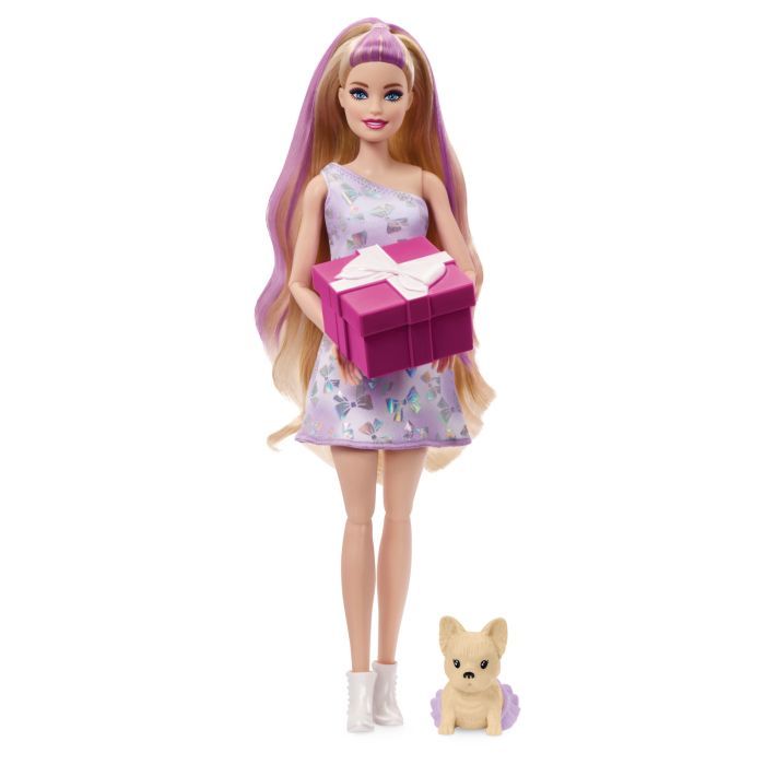 Кукла Barbie Вечеринка-сюрприз в лиловых тонах (JFG70)
