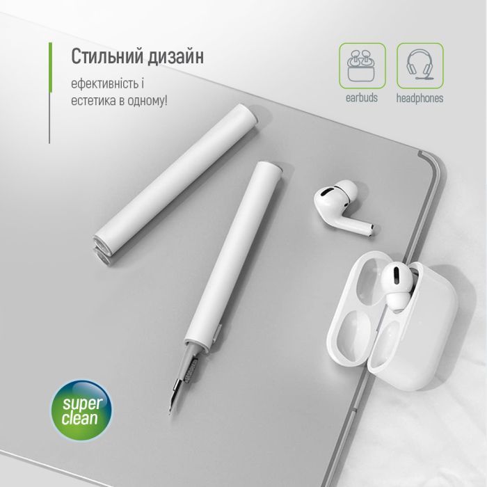 Універсальний чистячий набір ColorWay Cleaning Pen, for Earphones, 3 in 1 (CW-1131) зображення 12
