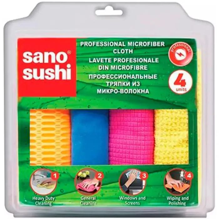 Салфетки для уборки Sano Мультифункциональные 4 шт. (7290011598365)
