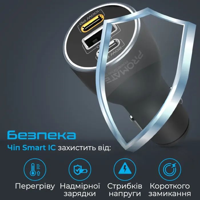 Зарядное устройство Promate powerdrive-120.black изображение 6