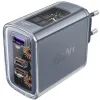 Зарядное устройство Acefast 3xUSB 65W (2xUSB-C+USB-A) Gan A45 Fast Charger Mountain mist (6974316282099) изображение 2