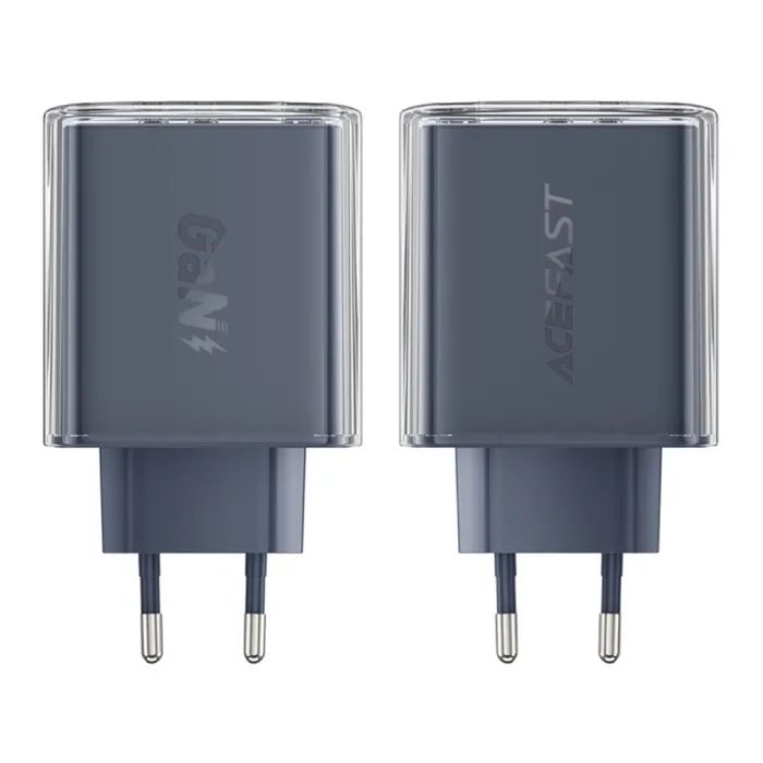 Зарядное устройство Acefast 3xUSB 65W (2xUSB-C+USB-A) Gan A45 Fast Charger Mountain mist (6974316282099) изображение 3