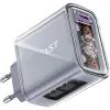 Зарядное устройство Acefast 3xUSB 65W (2xUSB-C+USB-A) Gan A45 Fast Charger Mountain mist (6974316282099)