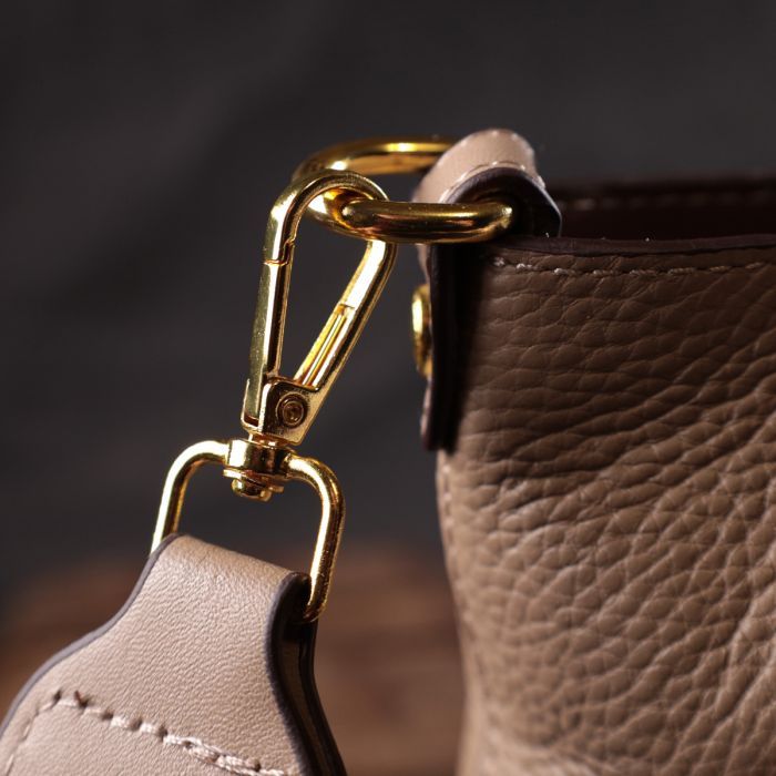 Сумка Vintage З натуральної шкіри Бежева (22320) зображення 10