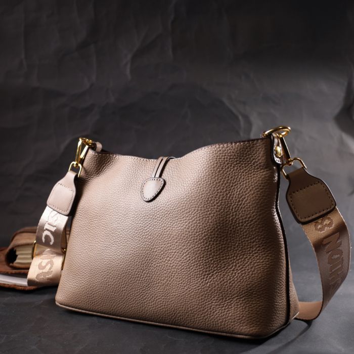 Сумка Vintage З натуральної шкіри Бежева (22320) зображення 9