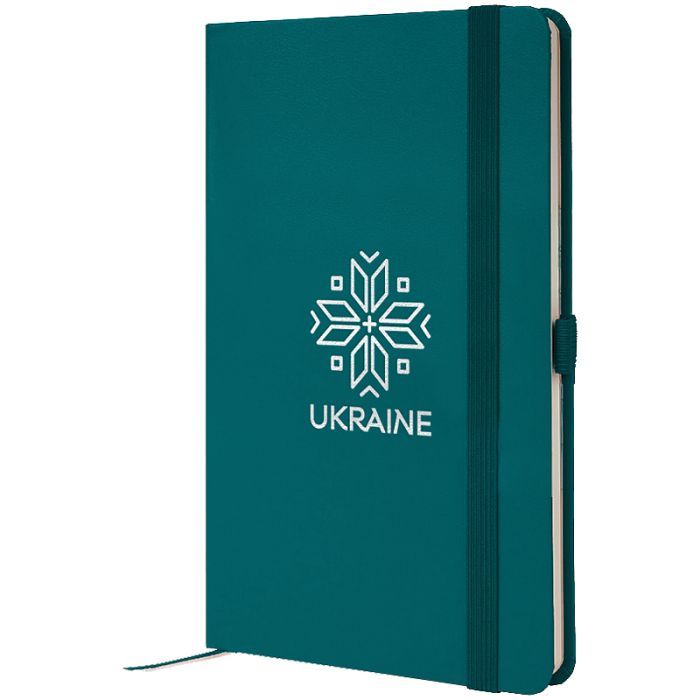 Книга записная Axent Partner Вышиванка 125x195 мм, 96 листов, клетка, малахитовая (8201-31-7-A)