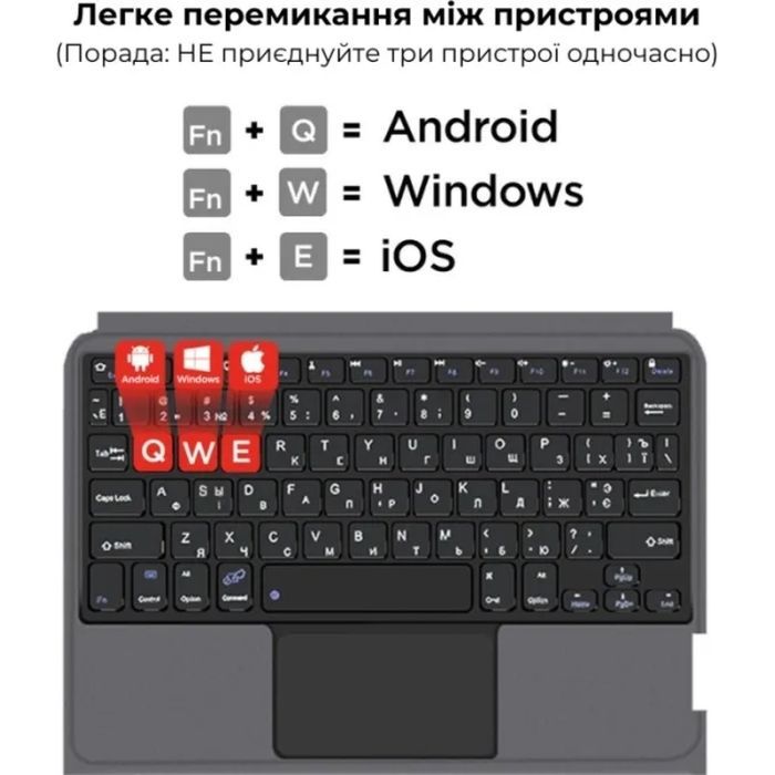 Чехол для планшета AirOn Premium iPad Pro 11 2024 with Keyboard (4822352781230) изображение 12