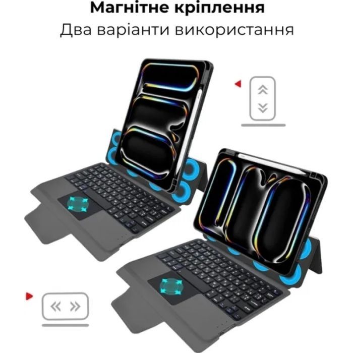 Чехол для планшета AirOn Premium iPad Pro 11 2024 with Keyboard (4822352781230) изображение 7