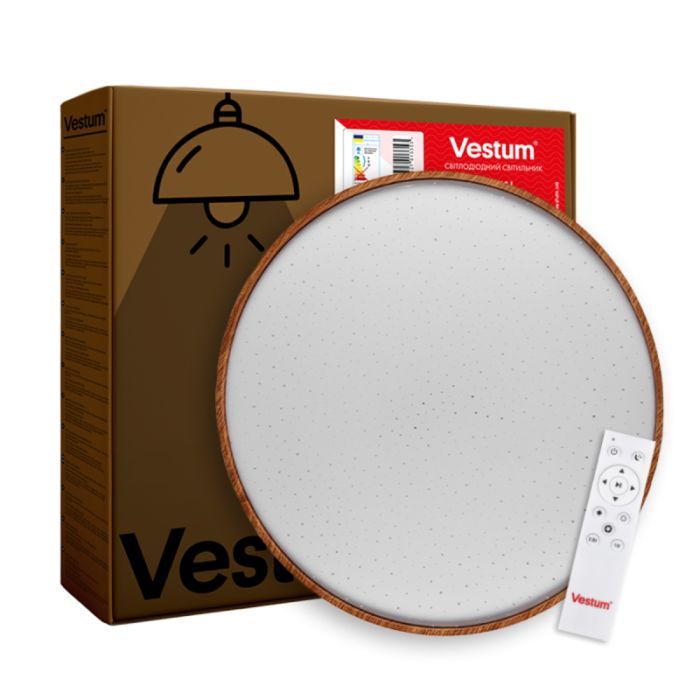 Светильник Vestum FOREST зоряне небо 60W 395*65мм 3000К-6500К з ДК тік (VS-91061)