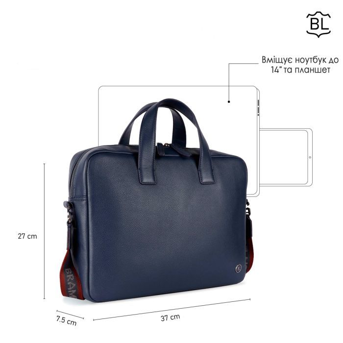 Сумка Brampton London Maven Navy (64273 NAVY) зображення 11
