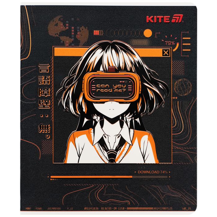 Тетрадь Kite Anime, 24 листа, клетка (K25-238-1) изображение 7