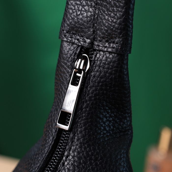 Сумка Shvigel Из натуральной кожи флотар Черная (22827) изображение 11